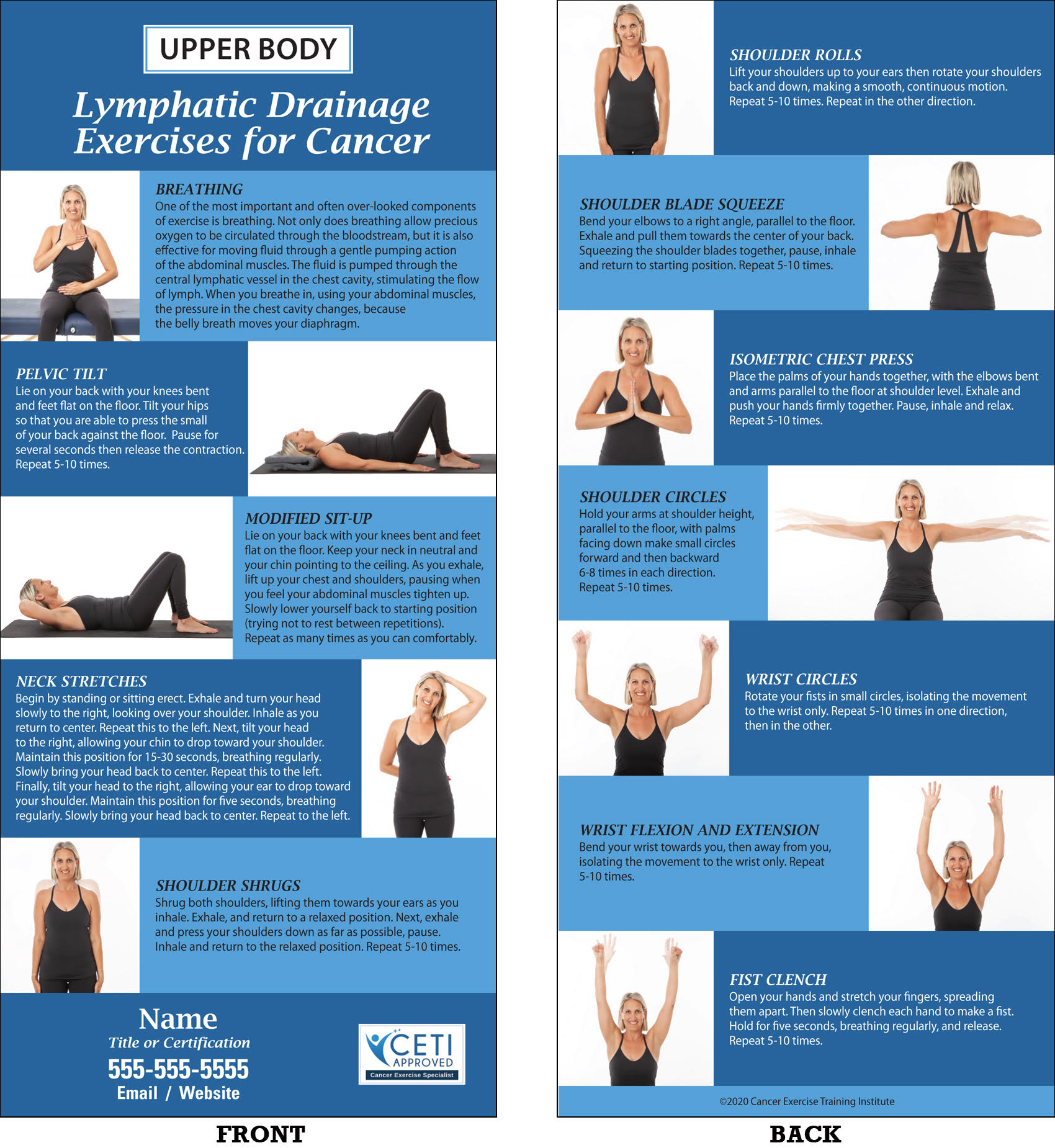 Lymphatic Drainage Exercises Cancer Exercise Training Institute